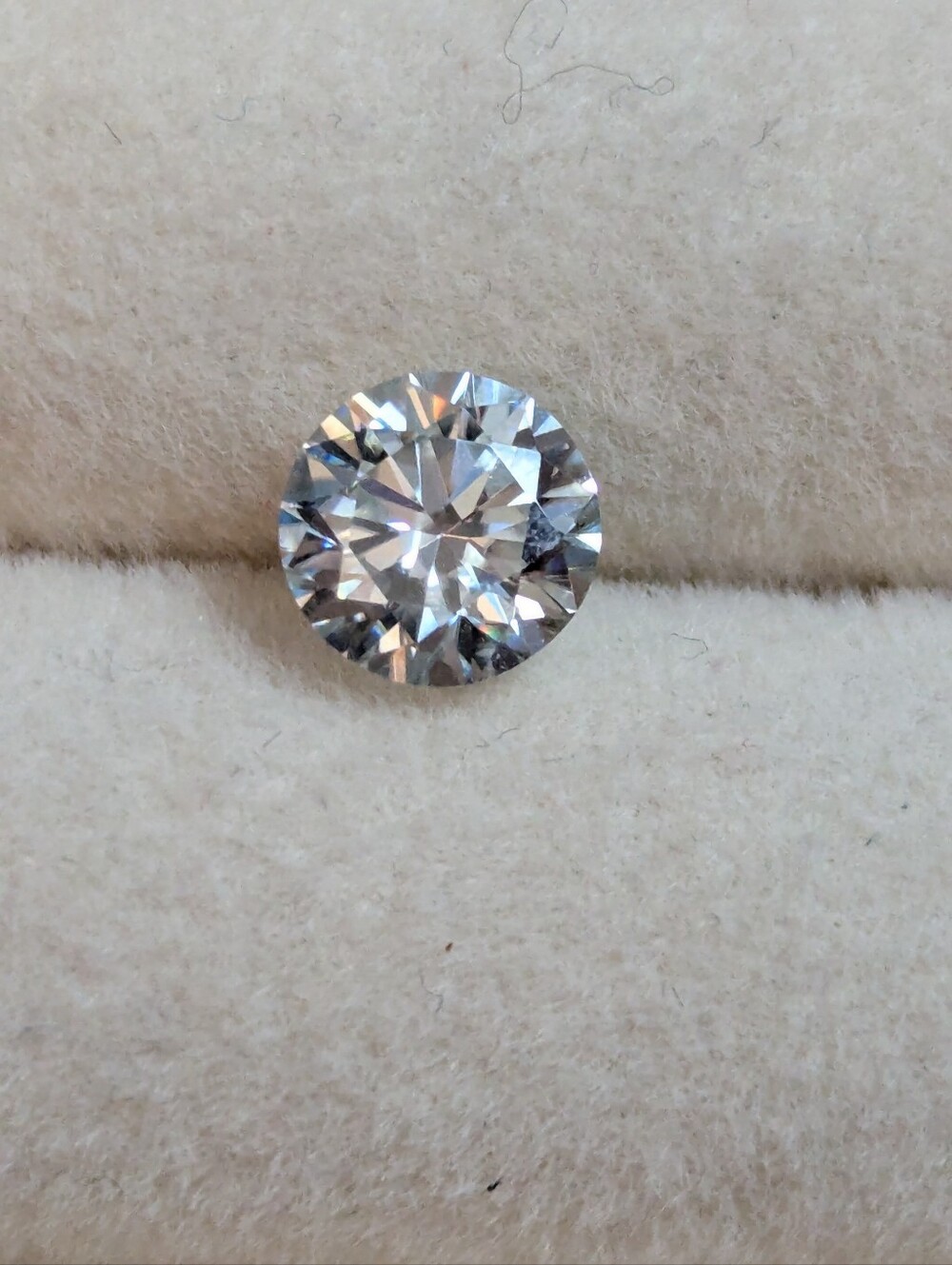 Moissanite 6.5 mm One Carat Ice Blue
